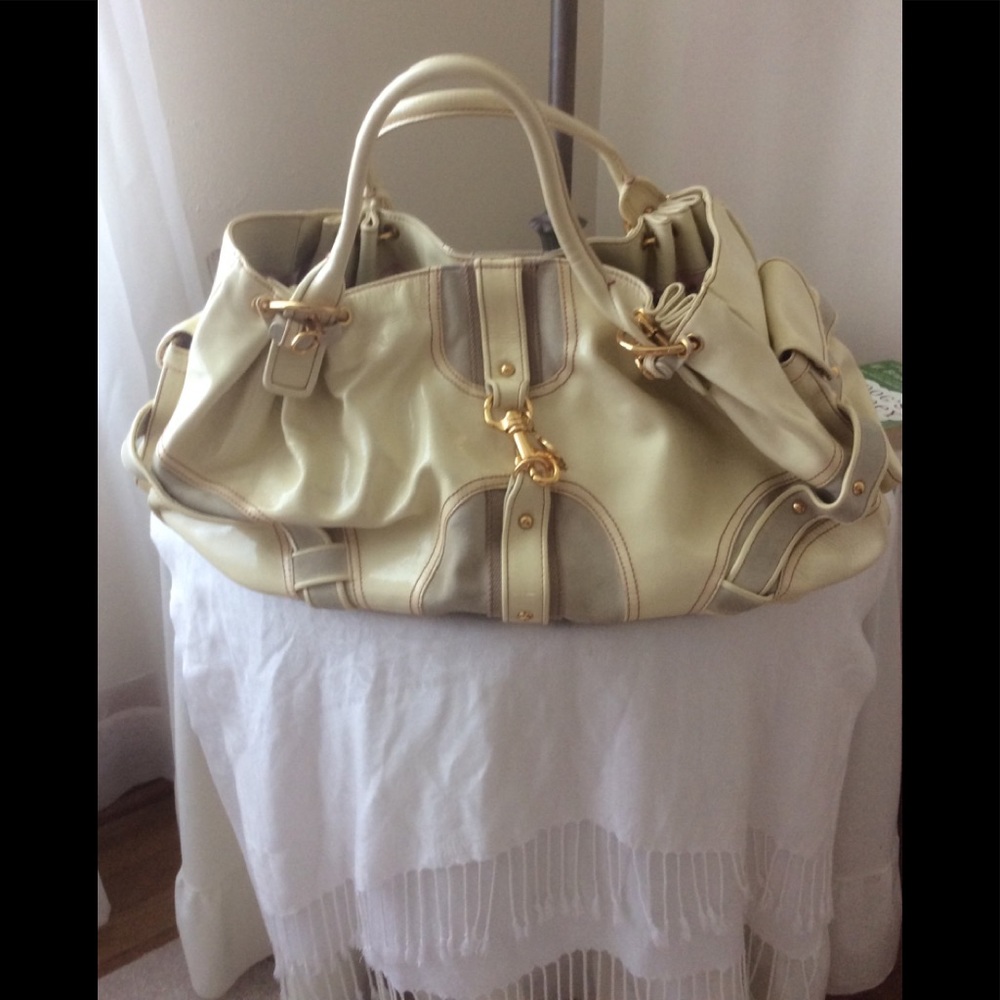 Vintage Juicy Couture leather large bag.